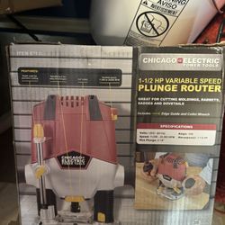 Chicago Electric 1-1/2 HP Variable Speed Plunge Router