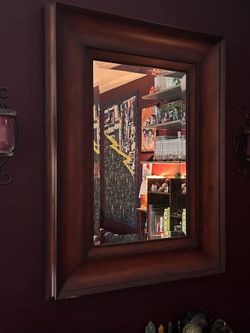 Wall hanging mirror
