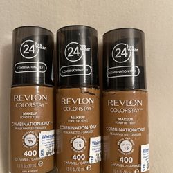 3 Revlon Colorstay Face Makeup Caramel 400