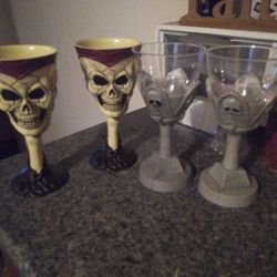 Skull Wine Glasses 