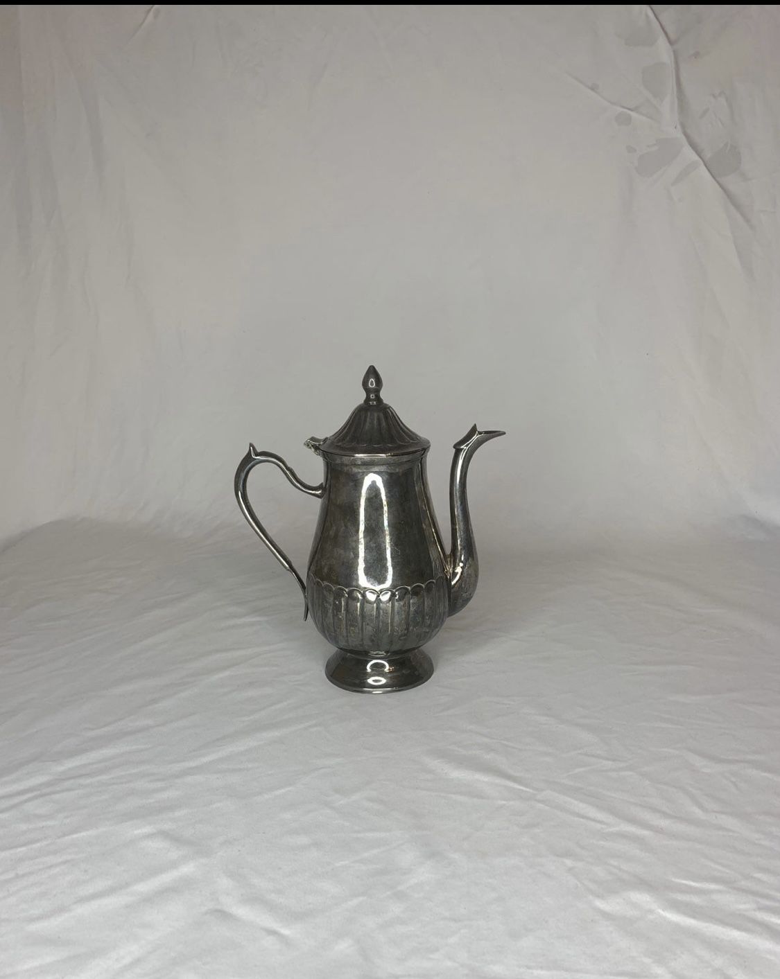Vintage Silver-Plated Tea Pot Measurements on pictures