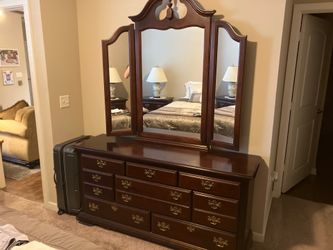 Dresser with mirror