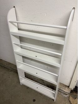 White bookshelf