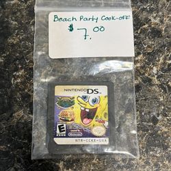Nintendo Ds SpongeBob Beach Party Cook Off Game Only!