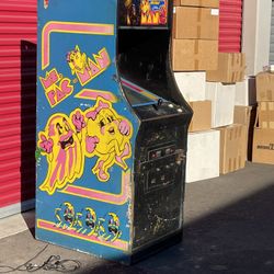 Original ms.pacman Arcade Machine 1981 Midway Mfg