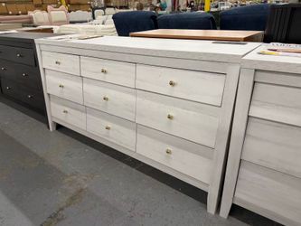 New White 9-Drawer Farmhouse Dresser