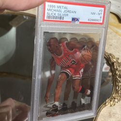 Michael Jordan Slick Silver PSA 8!