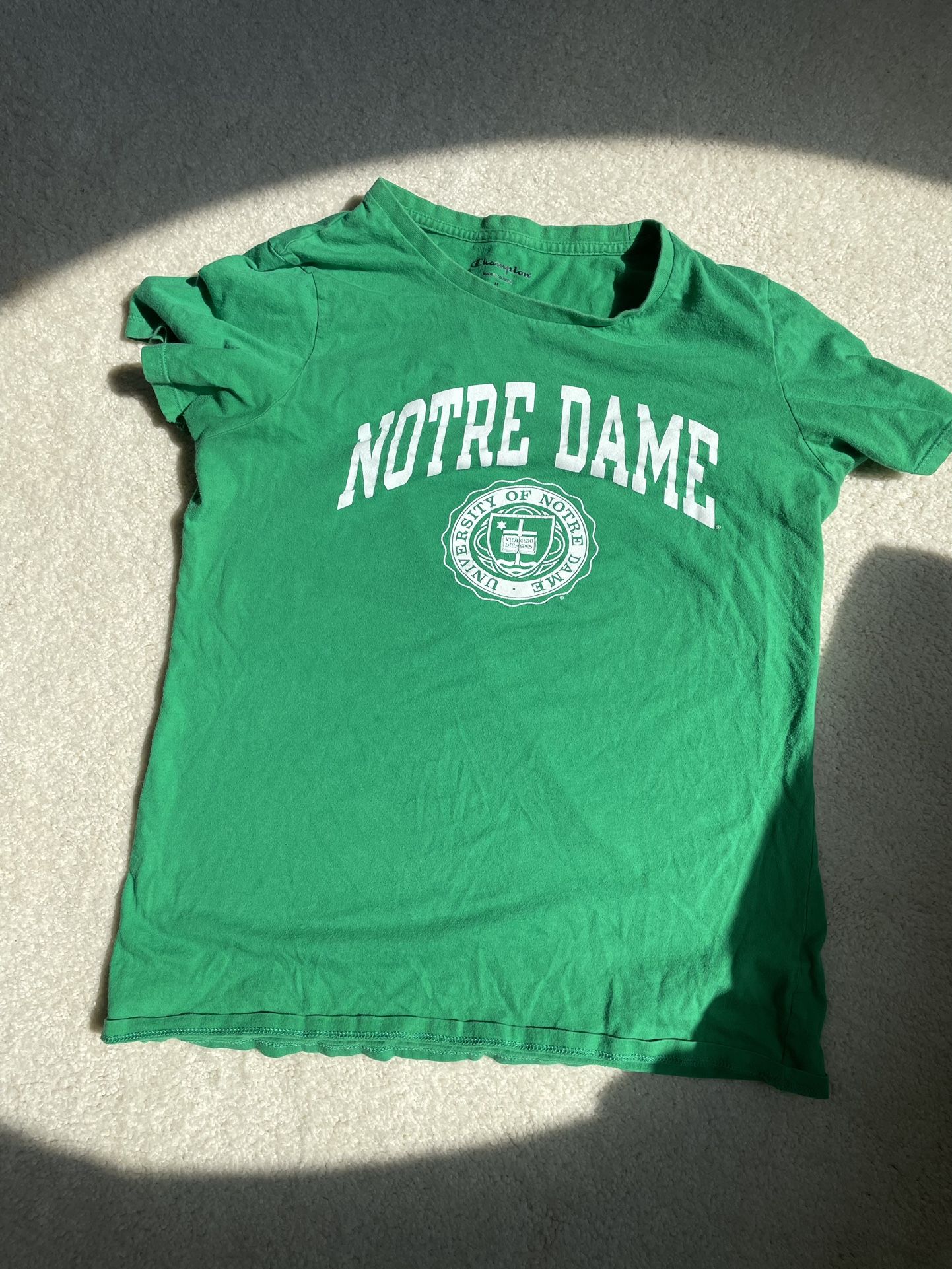 Notre Dame Shirt Champion Green