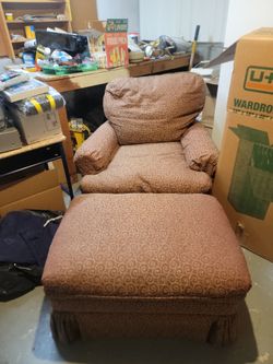 Vintage Chair & Ottoman
