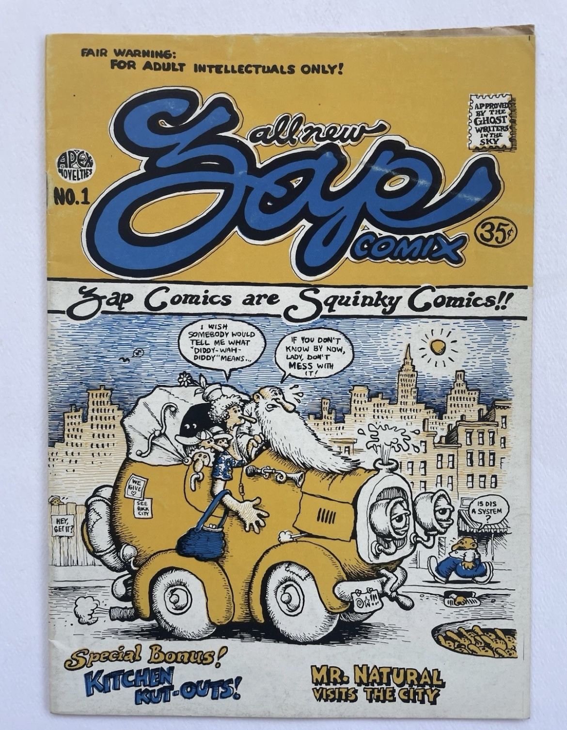 Zap Comic # 1 Underground Comic Book Robert Crumb