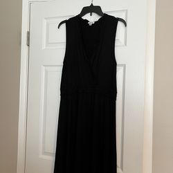 Spence Black Jersey Dress