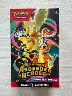 Pokémon Mega Evolution Ascended Heroes Booster Bundle – 6 Packs – Factory Sealed