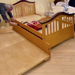 Crib And Twin Bed With Trundle