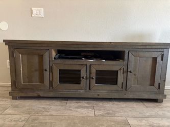 Rustic Grey TV Stand