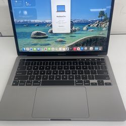 MacBook Apple Pro 13.3 M18 Core 3-2ghz 8GB Ram. 256gb SSD Model. A2338. With Power Supply Year 2020