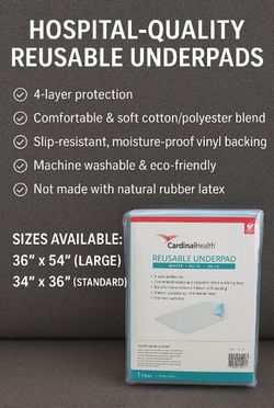 Cardinal Health Essentials Reusable Underpad
