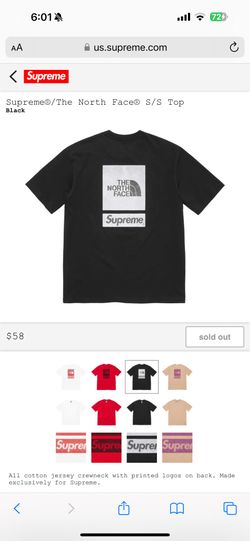 Supreme North Face shirt medium black