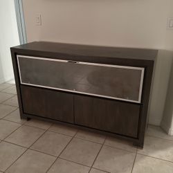 TV Stand W/ One Large Top Compartment And Two Lower