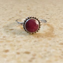 925 Sterling Silver - Stone Ring 