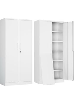 Metal Cabinet 75” tall