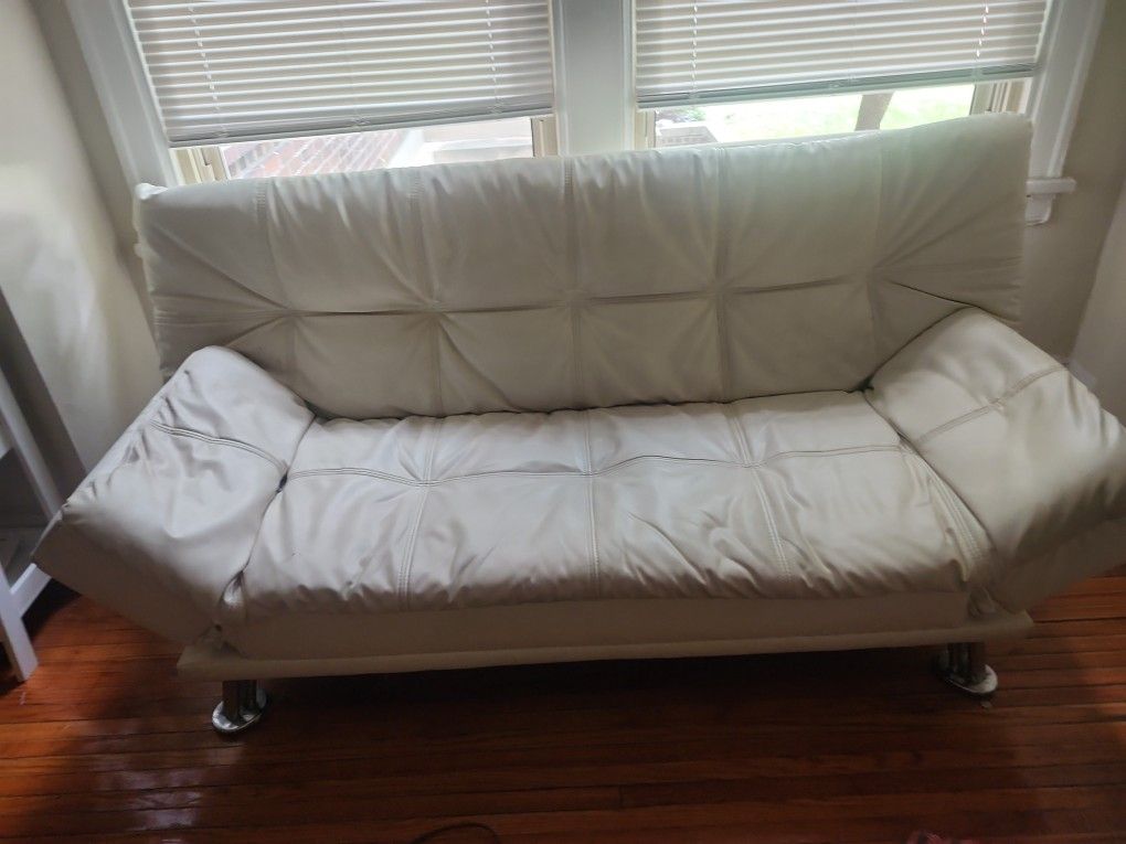 futon turns into a bed 