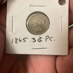 1865 3cent 