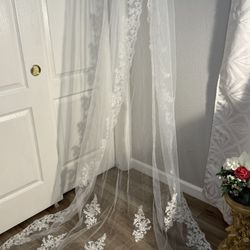 Long Cathedral Wedding Veil