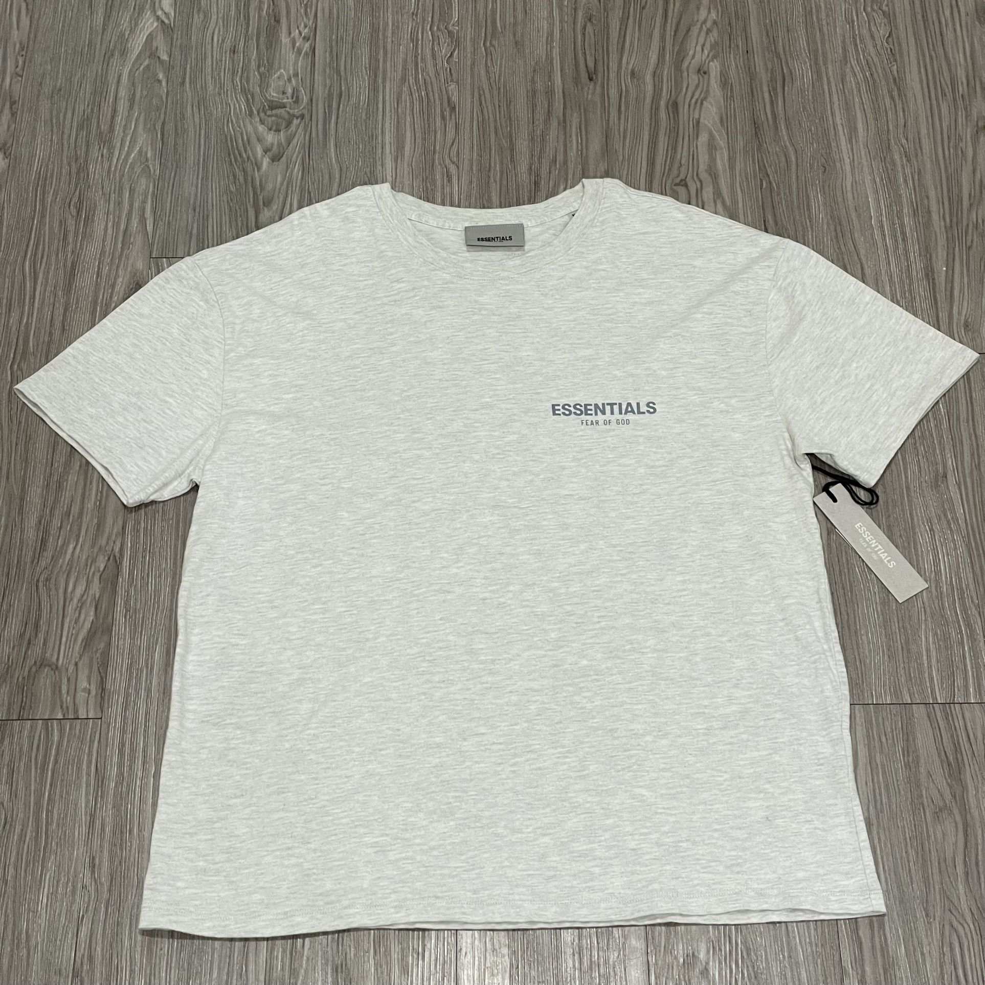 Fear Of God Essentials Heather Oatmeal T Shirt