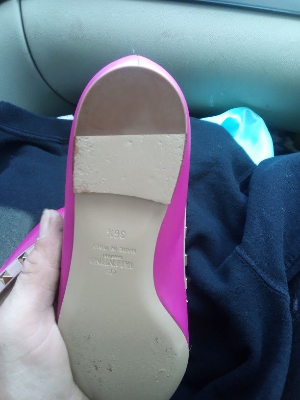 Valentino Rockstud Leather Flats