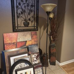 Pictures And Lamp For Sale
