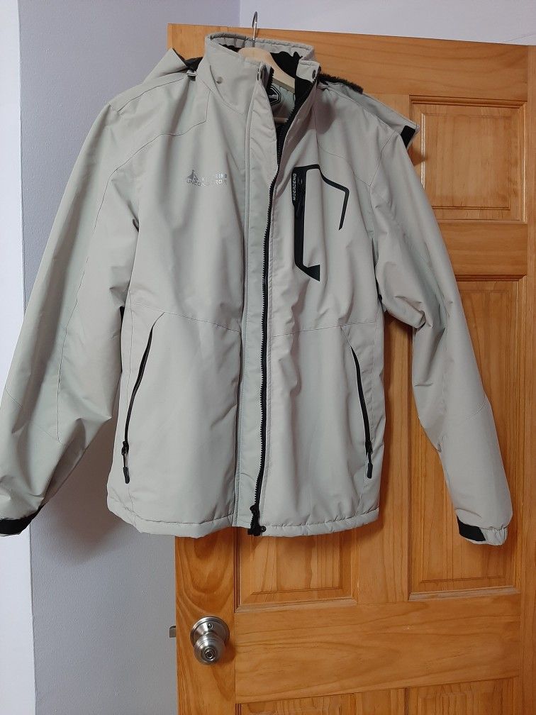 MOERDENG Brand Men's Waterproof Ski Jacket Warm Winter Snow Coat