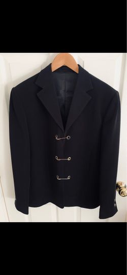 Small men's black coat