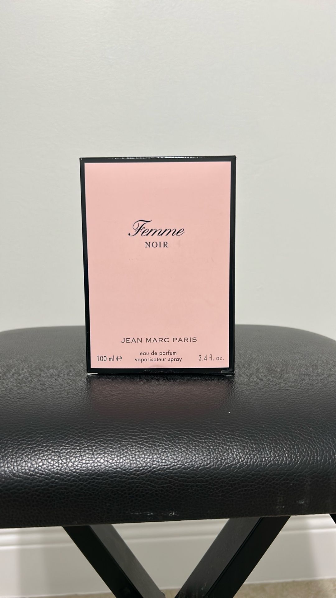 Jean Marc Paris Femme Noir Eau de Parfum Spray 100ml, Women's Floriental Perfume, 3.4 fl. oz, notes of Strawberries, Sweet Pink Rose, and Vanilla