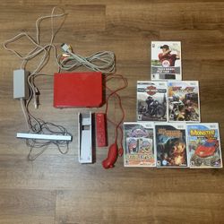 Red Nintendo Wii 