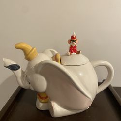 Vintage Dumbo and Timothy the Mouse Teapot Disney Circus Flying Elephant Ceramic