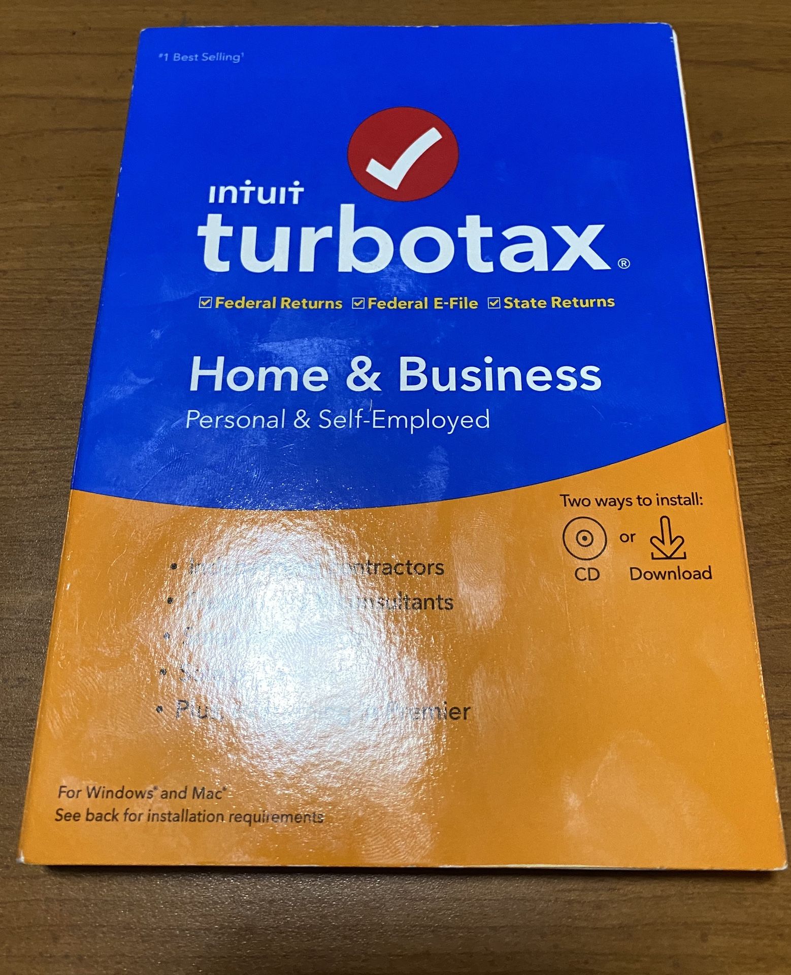 Intuit TurboTax Home & Business 2019