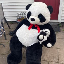 Stuffed 4 Foot Tall Panda Clean As New 