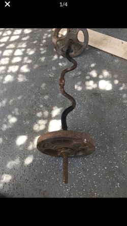 2 25lbs & 15lb bar $60