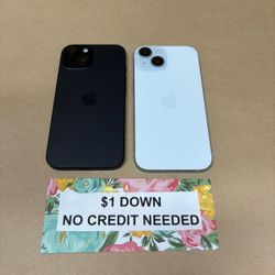 Apple IPhone 15 5G - Only $1 Today Pay The Rest Later! 