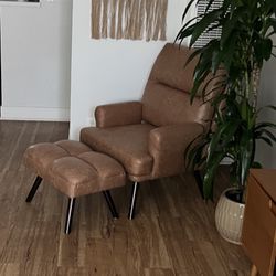 Recliner Chair And Ottoman 