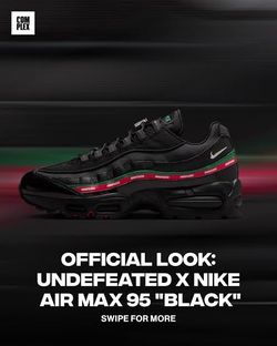 Nike Air Max 95 SP Undefeated Black Men’s Size 11