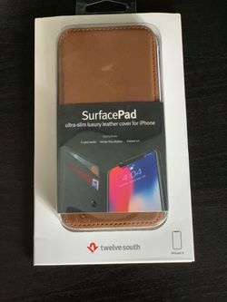 Leather IPhone X wallet Case