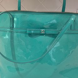 Kate Spade Patent Aqua Tote