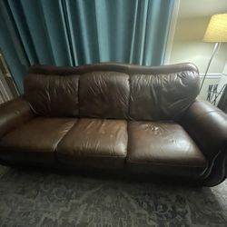 Brown Sofa And Loveseat 