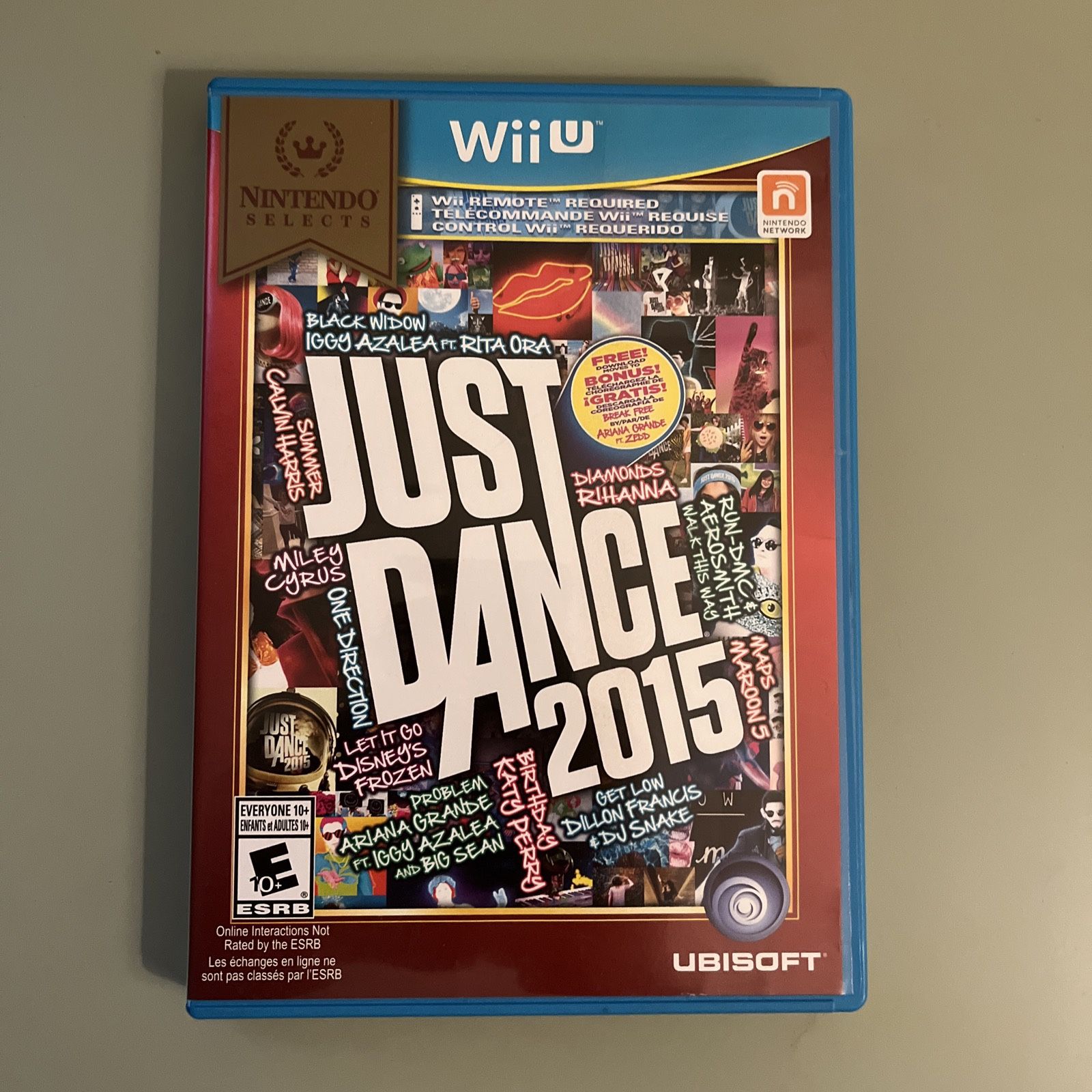 Just Dance 2015 (Nintendo Wii U, 2014) Nintendo Selects Rare Complete