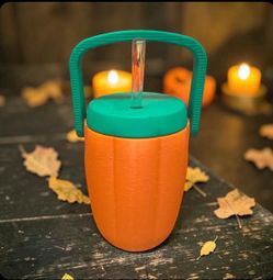 Pumpkin 12oz Can Cooler , keeps cans cold
