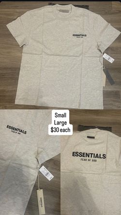 Essentials T Shirt Light Oatmeal Brand New