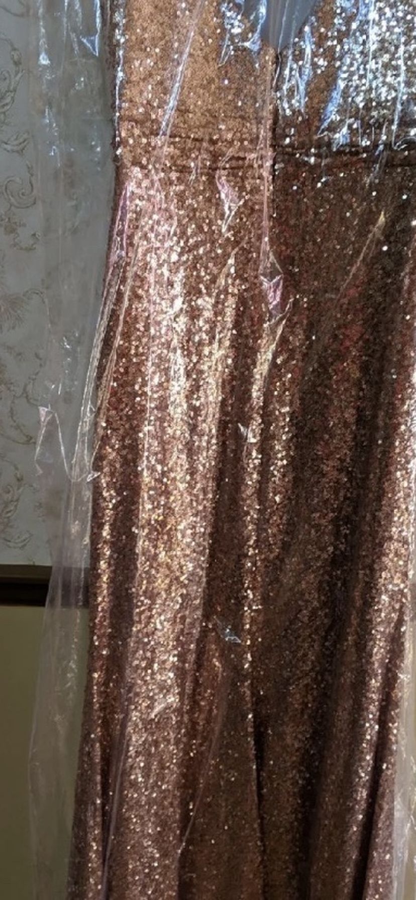Bijou Bridesmaid Sequin Rose gold Revelry Dress