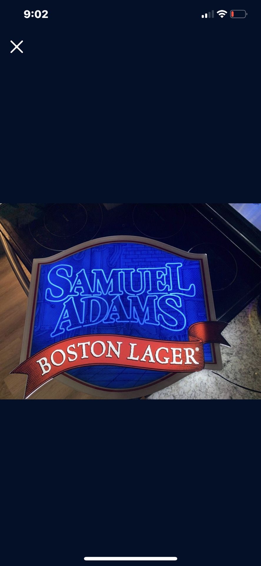 New In Box Samuel Adams Bar Sigy