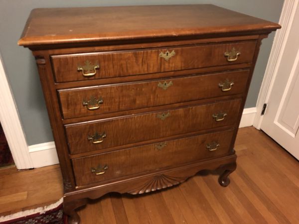 Tiger Maple Antique Solid Wood Dresser Furniture In Warwick Ri